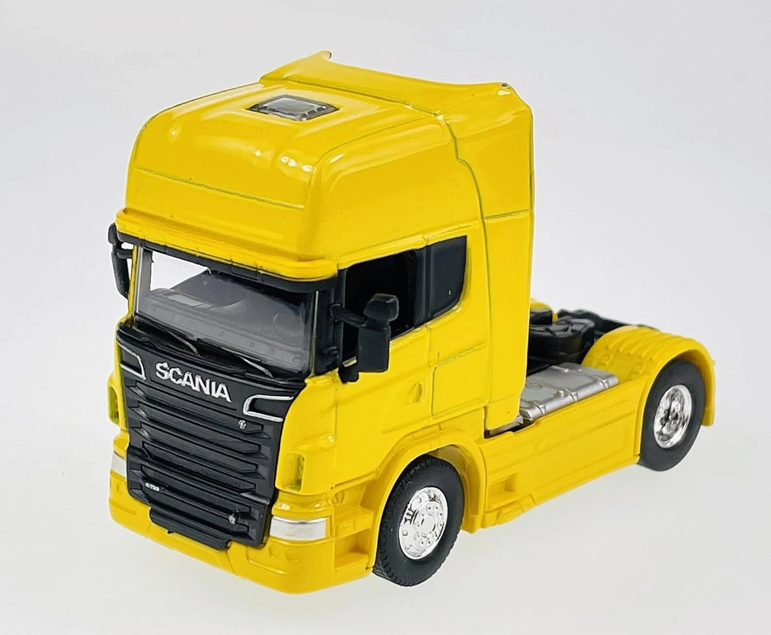 1/64 Ölçek-Scania V8 R730 Tır Diecast Metal model Sarı renk