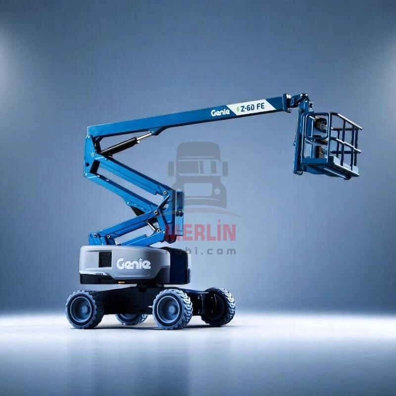 1/32 GenieZ-60 FE hybrid telescopic boom lift - sergilenmeye hazır model araç