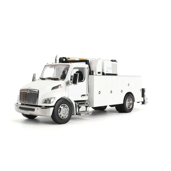 Peterbilt Model 536 Auto-Crane Titan85-Body HC14-Crane Work Truck with Miller EnPak 1:50