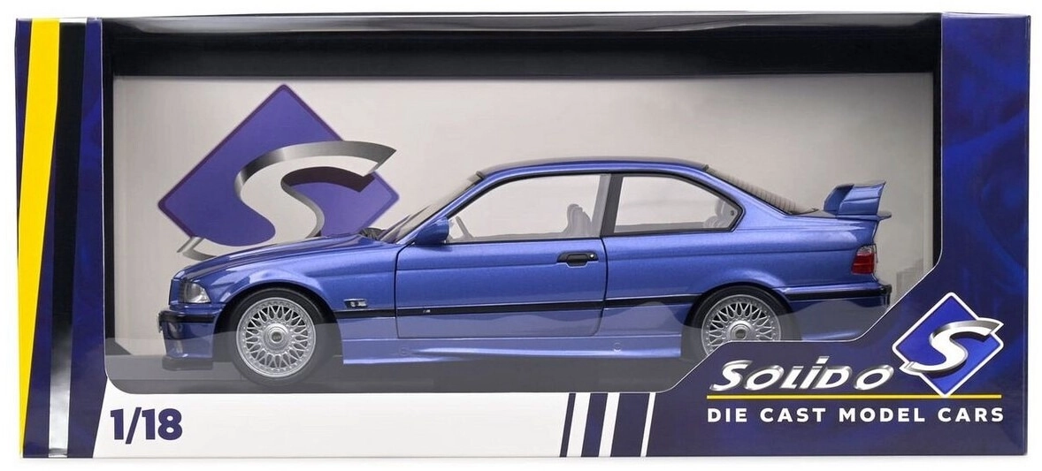 Solido 1/18 Scale S1803914 - BMW E36 Coupé M3 – Bleu Estoril – 1990