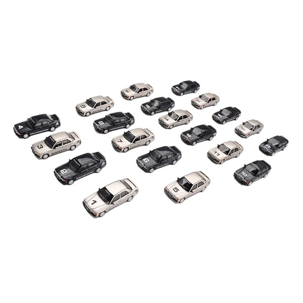 1/64 MINI-GT - MERCEDES BENZ - SET 20X 190E 2.5 16 EVO I NURBURGRING RACE OF CHAMPIONS 1984