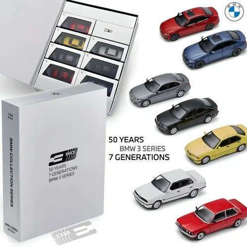 1/64 Minichamps BMW Collector Edition ’’ 50 Years BMW 3 Series ’’ - including 7 Models