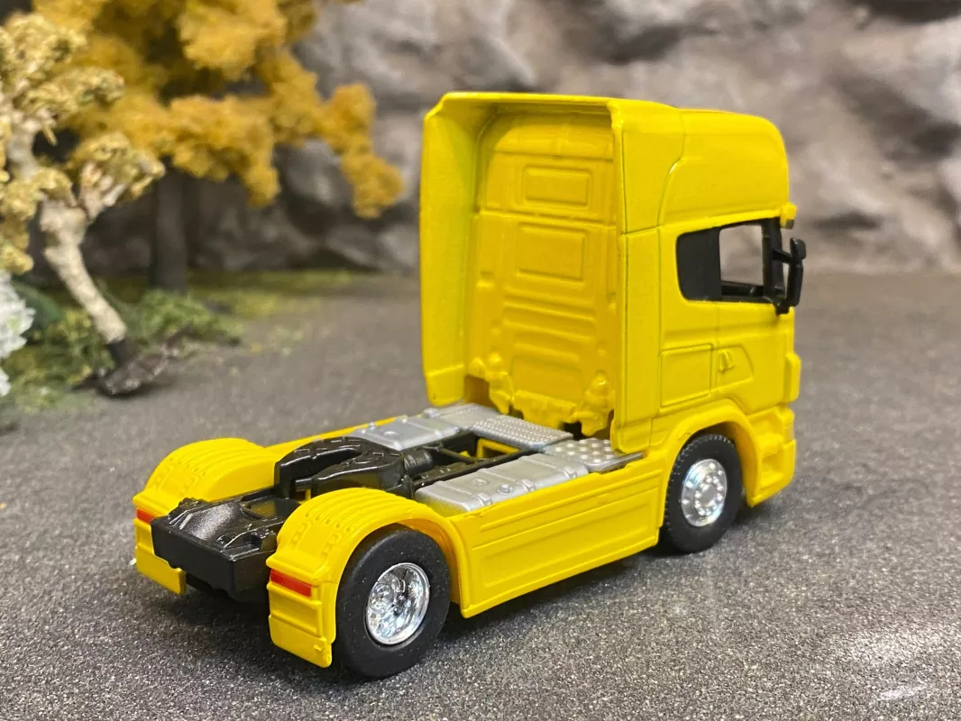 1/64 Ölçek-Scania V8 R730 Tır Diecast Metal model Sarı renk
