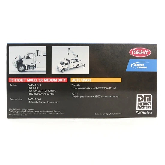 Peterbilt Model 536 Auto-Crane Titan85-Body HC14-Crane Work Truck with Miller EnPak 1:50