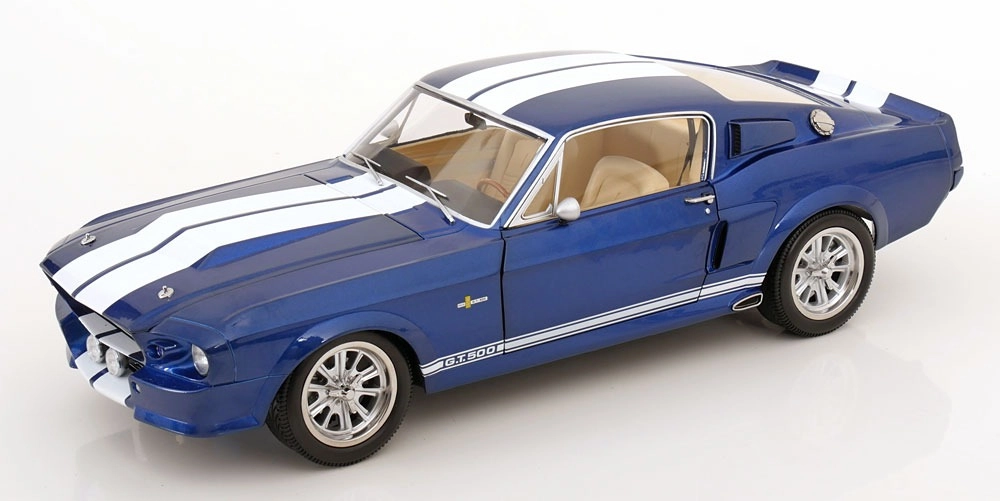 KK SCALE 1:12 Ford Mustang Shelby GT500 1967 blaumetallic/weiß