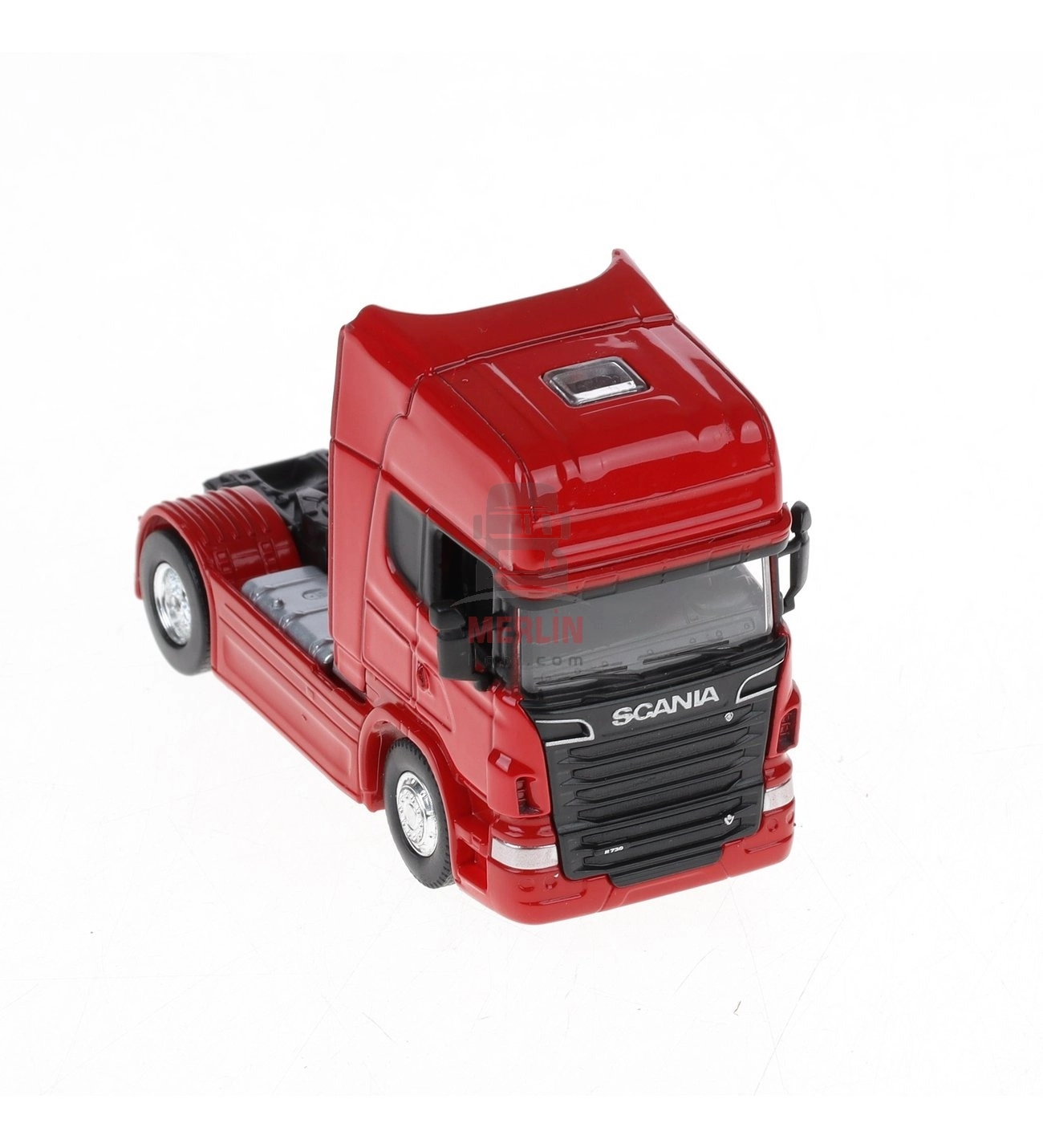 1/64 Ölçek Scania V8 R730 Tır Diecast Metal model Tır Kırmızı renk