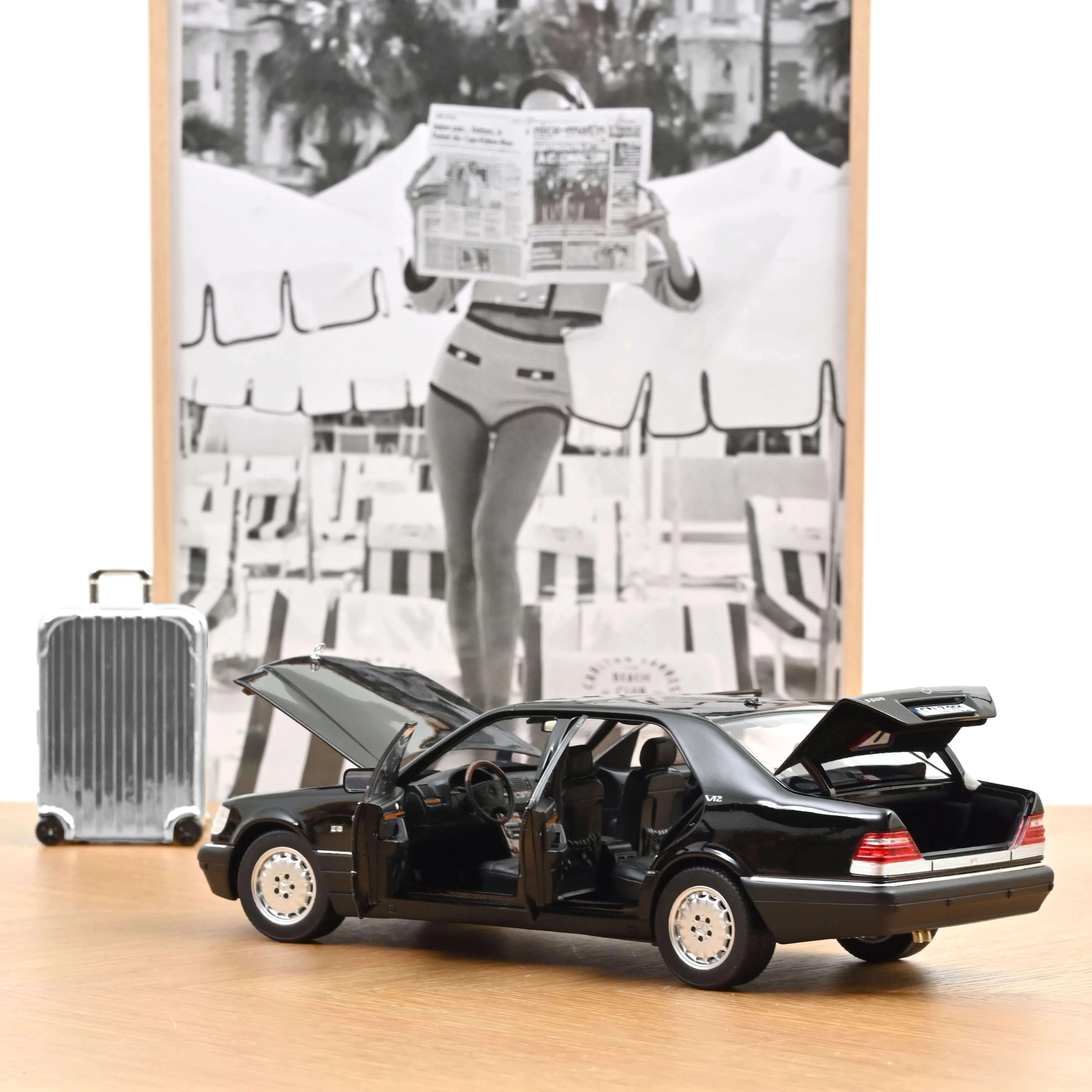 1/18 Norev Mercedes-Benz S600 1997 Noir Obsidian metalik