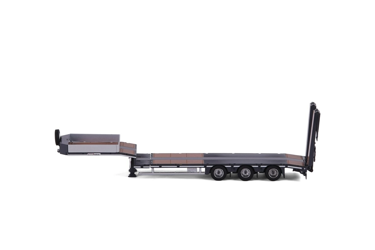 1/50 Rampalı Lovbed - 3 Aks Gri Renk- Lowbed- Lowloader