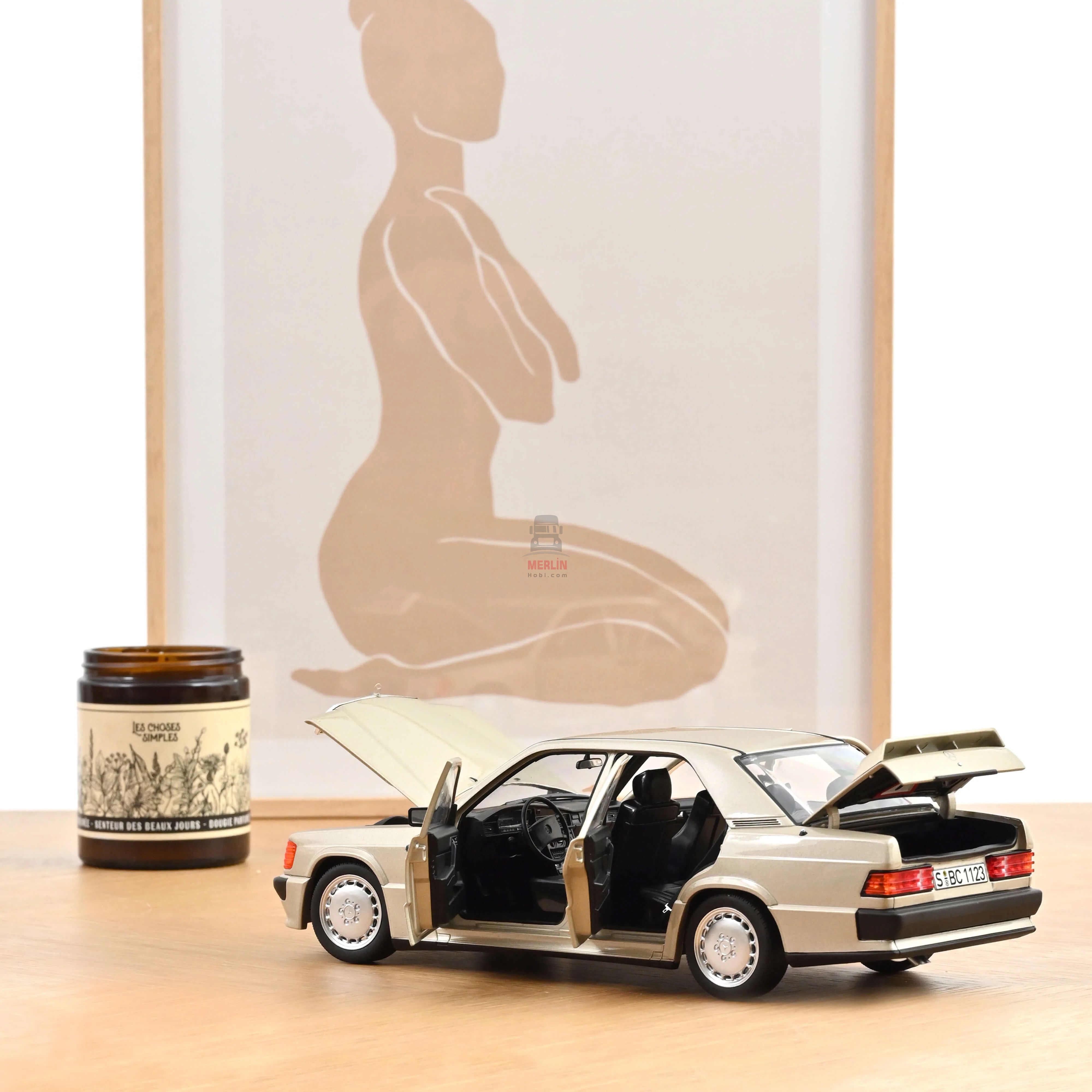 1/18 Norev Mercedes-Benz 190 E 2.3-16 1984 Duman Gümüş Metalik
