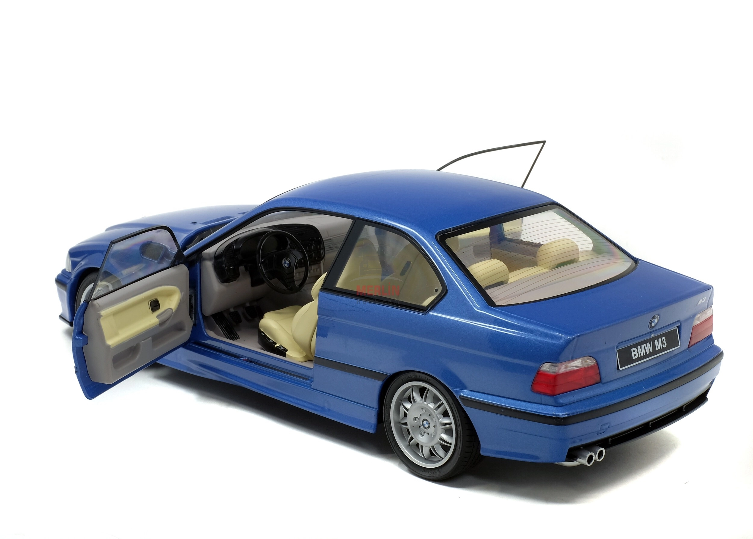 Solido 1/18 Scale S1803901 - BMW E36 Coupé M3 – Bleu Estoril – 1990