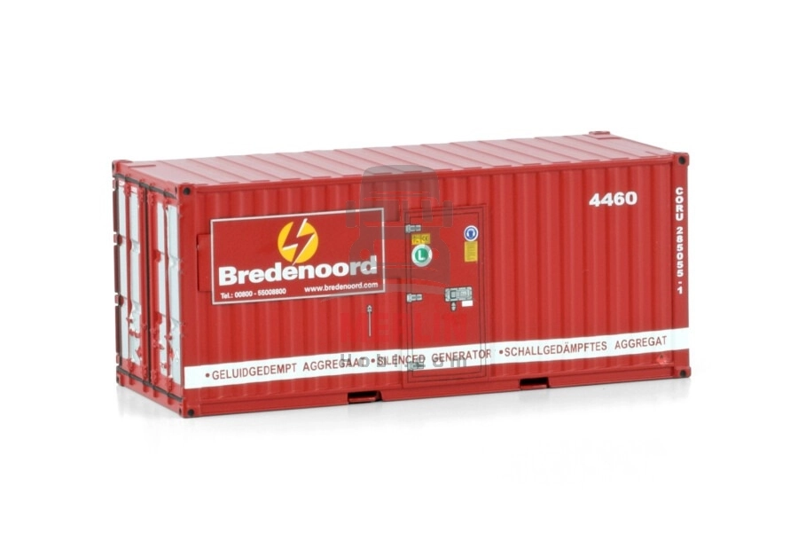 1/50 Bredenoord; VOLVO FH4 8X2 TRIDEM WITH PALFINGER PK 65002 SH + Bredenoord; 20FT CONTAINER