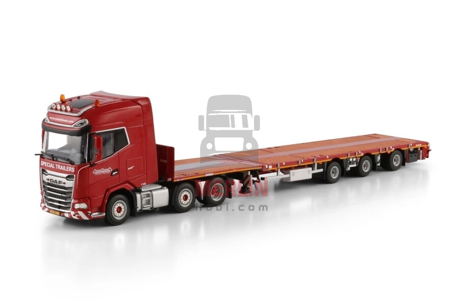 1/50 Nooteboom Red Line; DAF XG+ MY25 6X2 TAG AXLE FLATBED MEGA