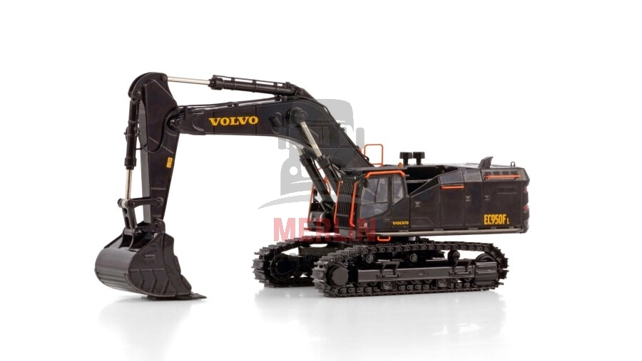 1/50 VOLVO EC950F  Paletli Eskavatör Siyah Renk
