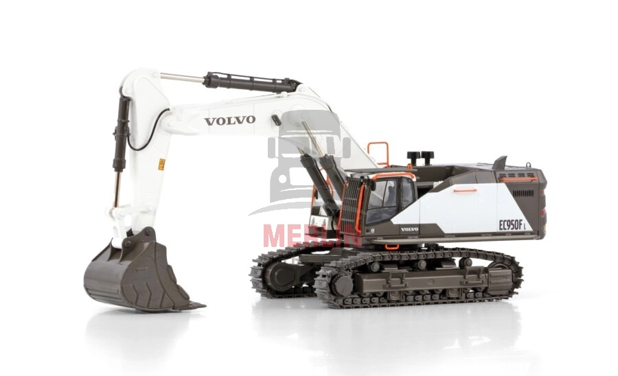 1/50 VOLVO EC950F  Paletli Eskavatör Beyaz Renk
