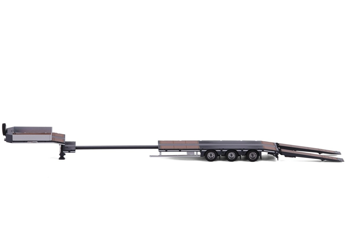 1/50 Rampalı Lovbed - 3 Aks Gri Renk- Lowbed- Lowloader