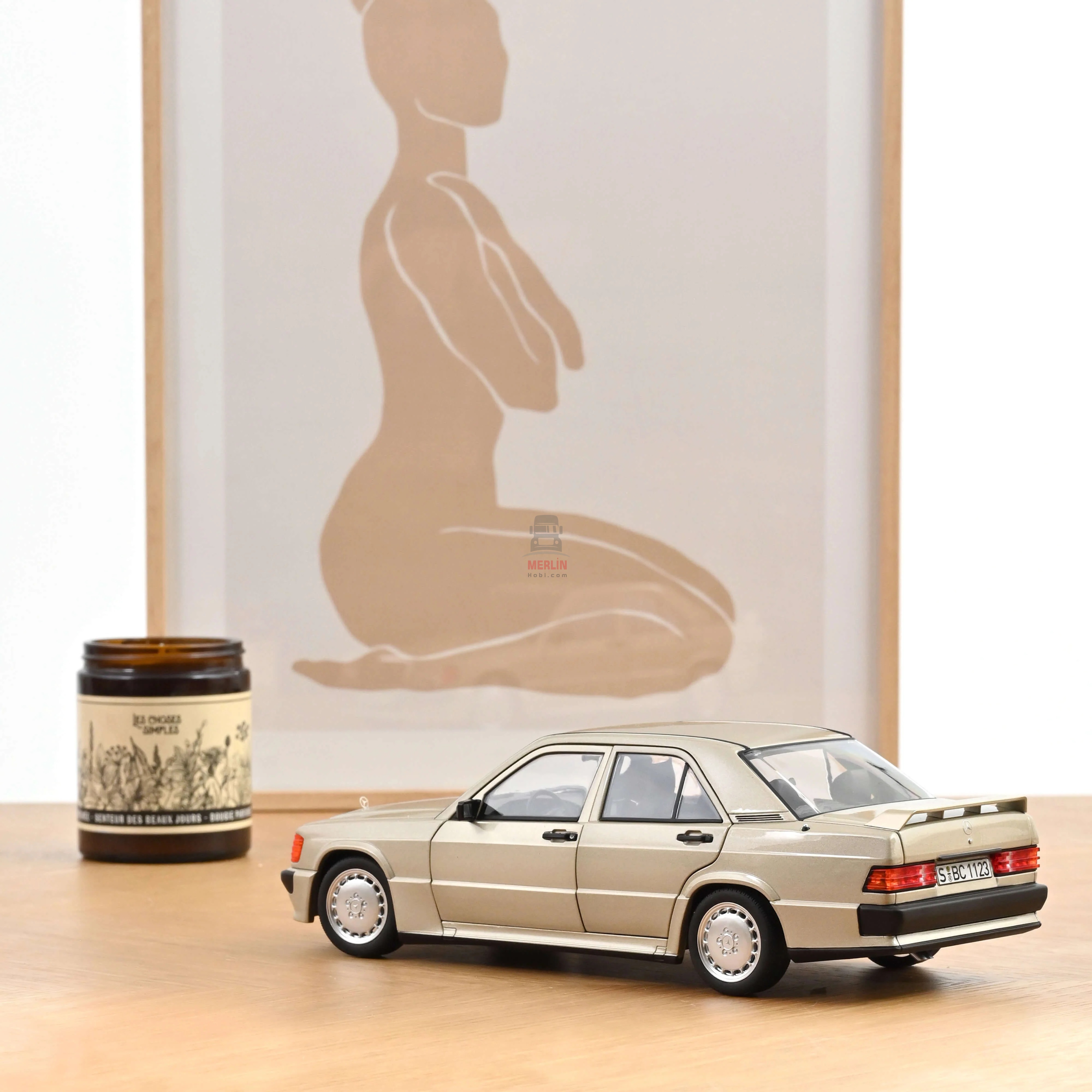 1/18 Norev Mercedes-Benz 190 E 2.3-16 1984 Duman Gümüş Metalik