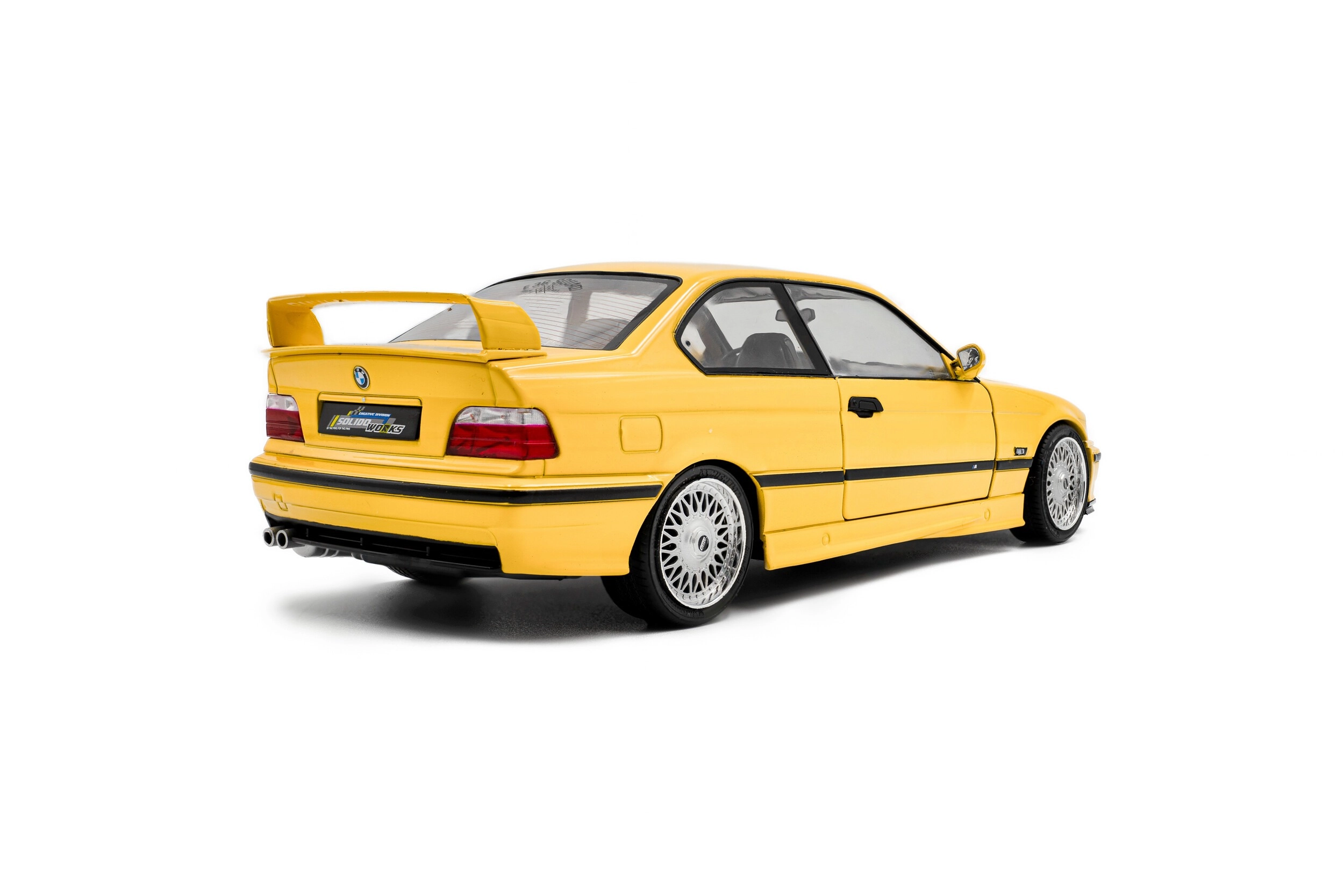 Solido 1/18 Scale S1803917 - BMW M3 Coupe SOLIDO WORKS – DAKAR YELLOW – 1991