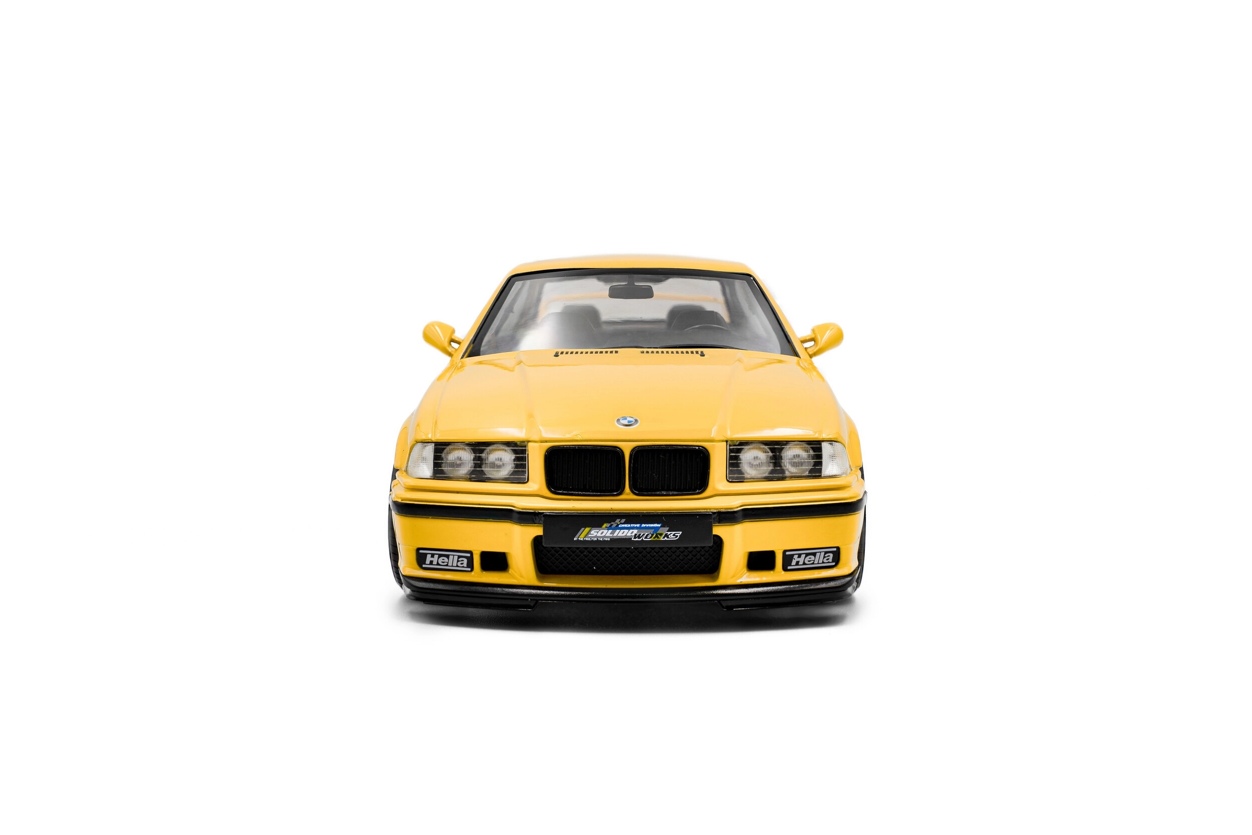 Solido 1/18 Scale S1803917 - BMW M3 Coupe SOLIDO WORKS – DAKAR YELLOW – 1991