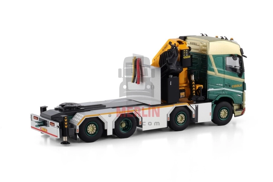 1/50 Bolk; VOLVO FH5 GLOBETROTTER 8X2 TAG AXLE WITH PALFINGER PK 92002 SH + JIB