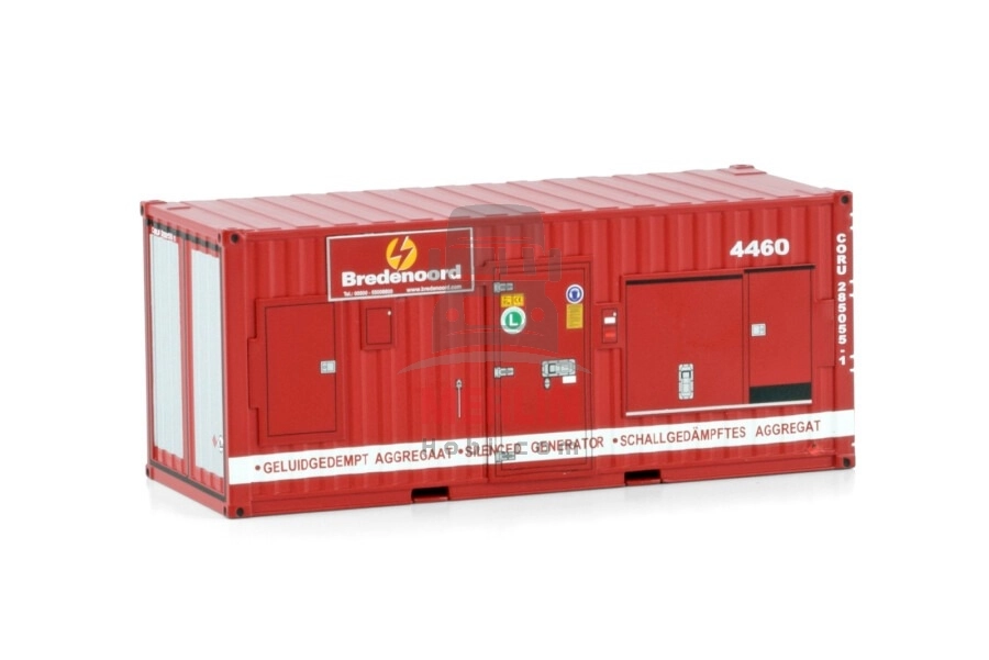 1/50 Bredenoord; VOLVO FH4 8X2 TRIDEM WITH PALFINGER PK 65002 SH + Bredenoord; 20FT CONTAINER