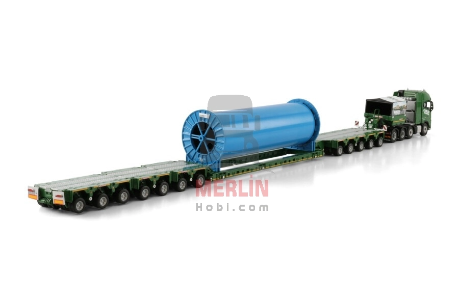1/50 Kübler; VOLVO FH5 GLOBETROTTER XL 8X4 SCHEUERLE INTERCOMBI CABLE REEL 200MM WITH CABLE