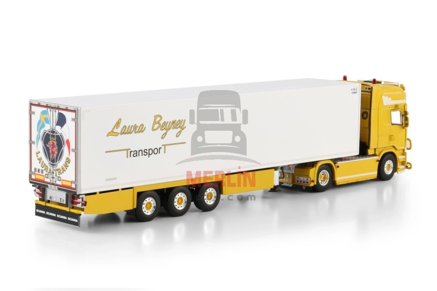 1/50 Lauratrans; SCANIA STREAMLINE TOPLINE 4X2 REEFER TRAILER - 3 AXLE