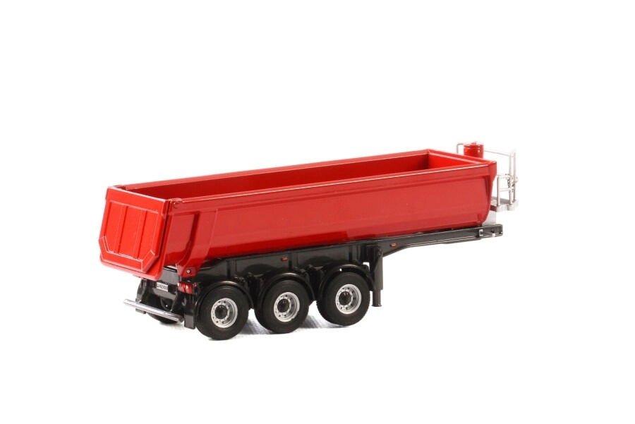 1/50 Damper Trailer 3 Aks  RED Color