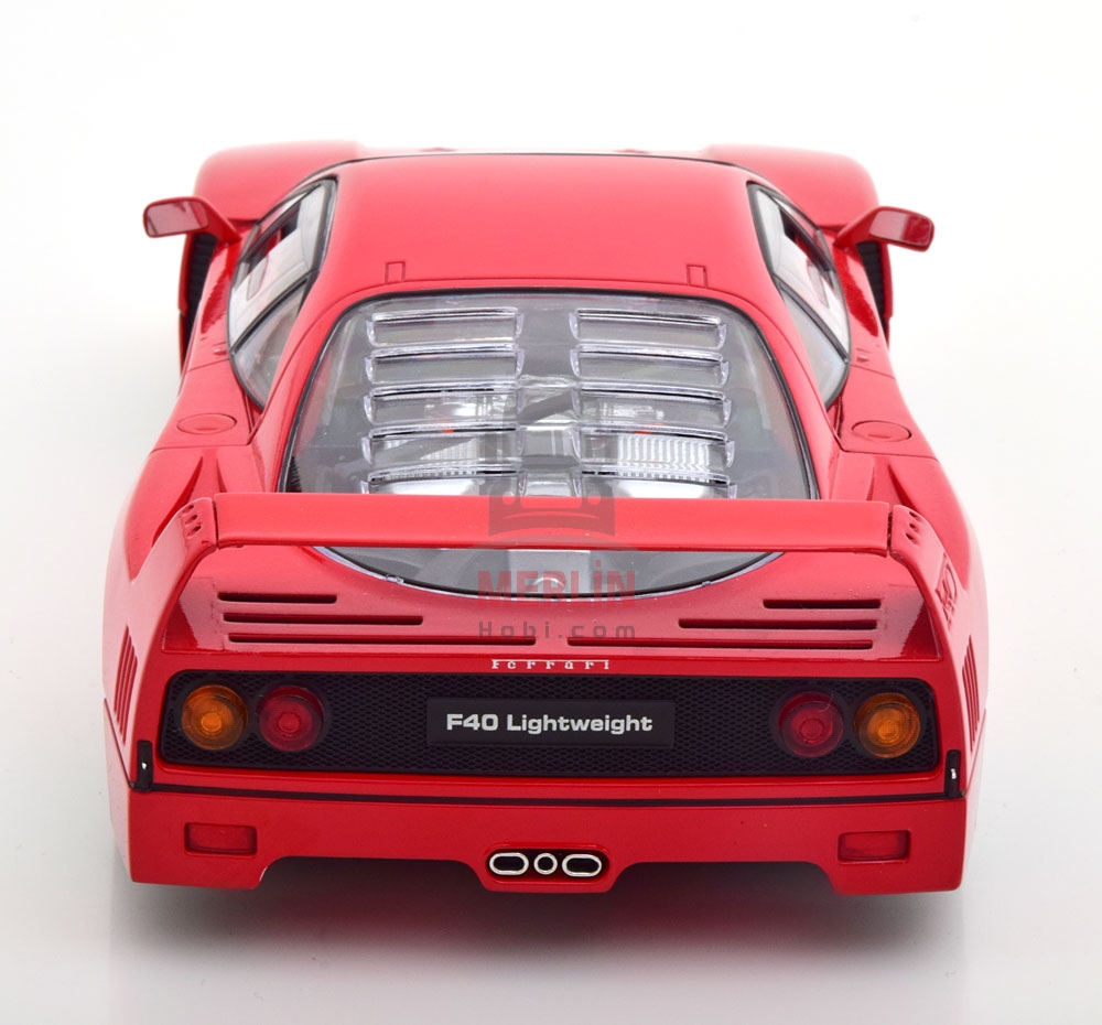 KK SCALE 1/18 Ferrari F40 Lightweight 1990 KIRMIZI