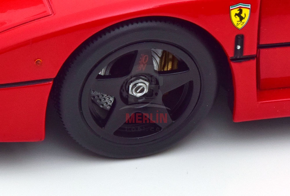 KK SCALE 1/18 Ferrari F40 Lightweight 1990 KIRMIZI