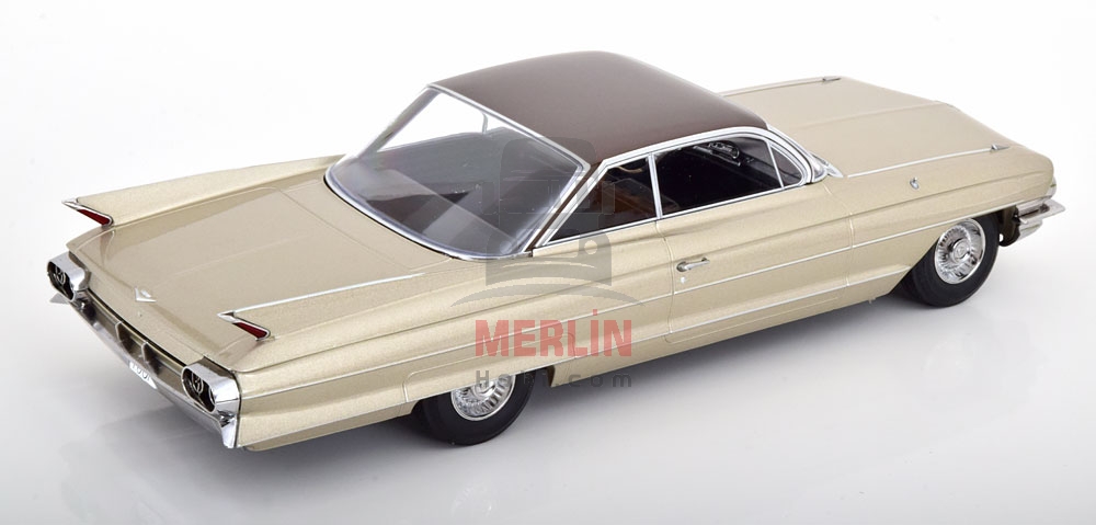 KK SCALE 1/18 Cadillac Series 62 Coupe DeVille 1961 BEİGE METALLİC/BRAUN METALLİC