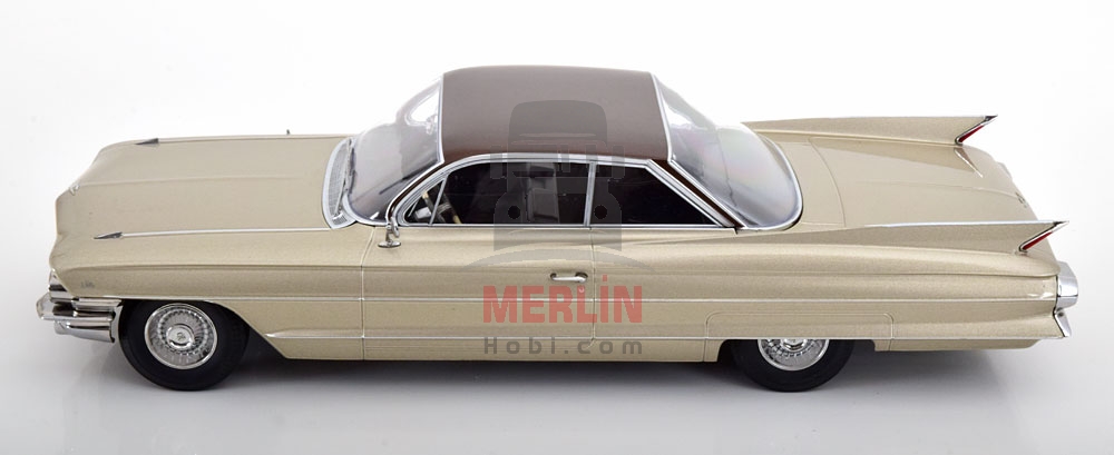 KK SCALE 1/18 Cadillac Series 62 Coupe DeVille 1961 BEİGE METALLİC/BRAUN METALLİC