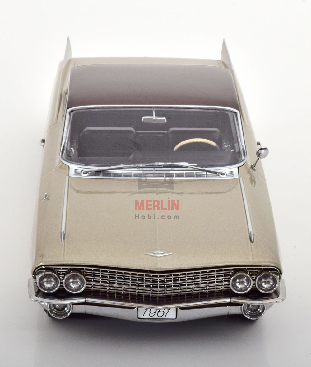 KK SCALE 1/18 Cadillac Series 62 Coupe DeVille 1961 BEİGE METALLİC/BRAUN METALLİC