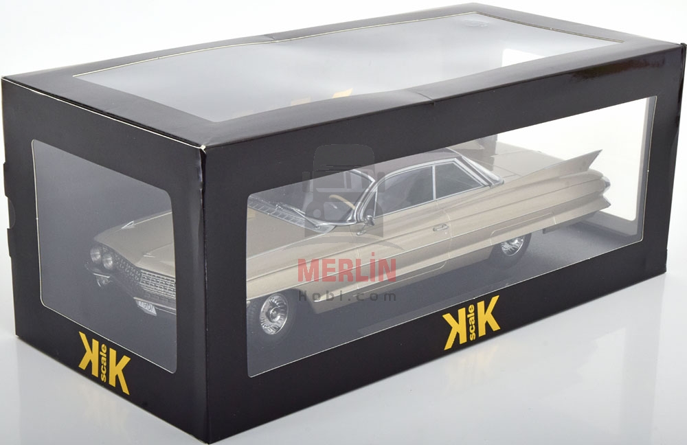 KK SCALE 1/18 Cadillac Series 62 Coupe DeVille 1961 BEİGE METALLİC/BRAUN METALLİC