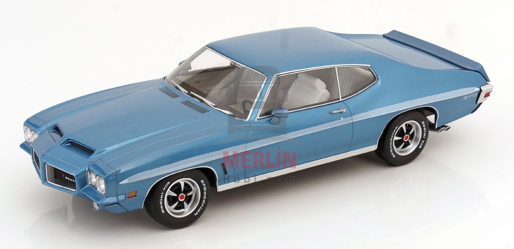 KK SCALE 1/18 Pontiac LeMans GTO 1972 HELLBLAU-METALLİC