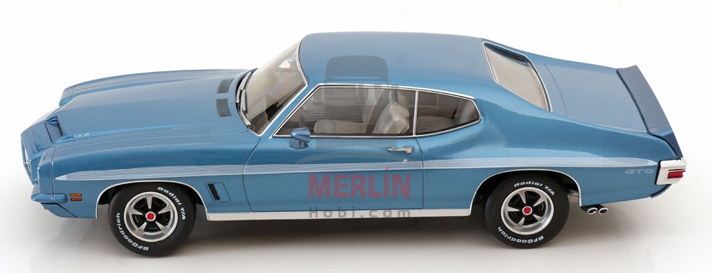 KK SCALE 1/18 Pontiac LeMans GTO 1972 HELLBLAU-METALLİC
