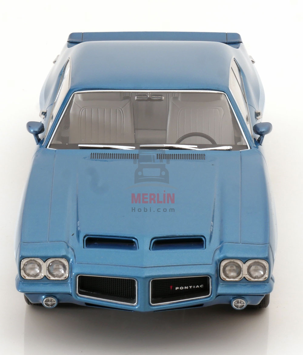 KK SCALE 1/18 Pontiac LeMans GTO 1972 HELLBLAU-METALLİC