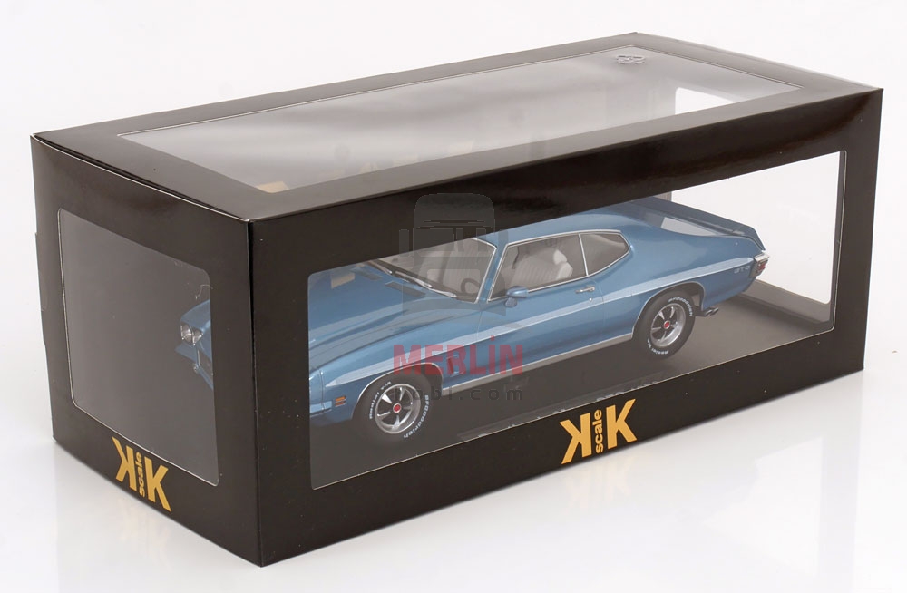 KK SCALE 1/18 Pontiac LeMans GTO 1972 HELLBLAU-METALLİC