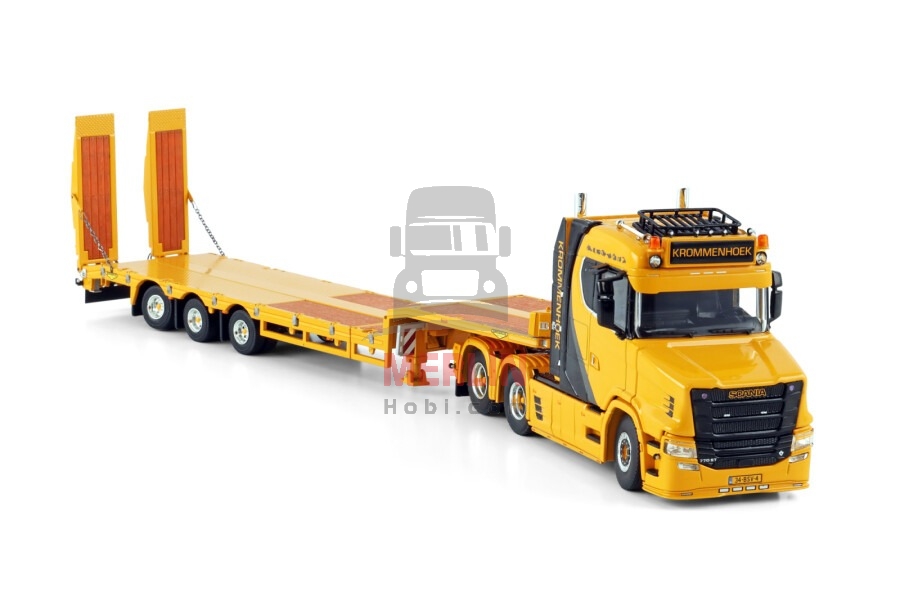 1/50 Krommenhoek; VLASTUIN TORPEDO 6X2 TAG AXLE SEMI LOW LOADER - 3 AXLE