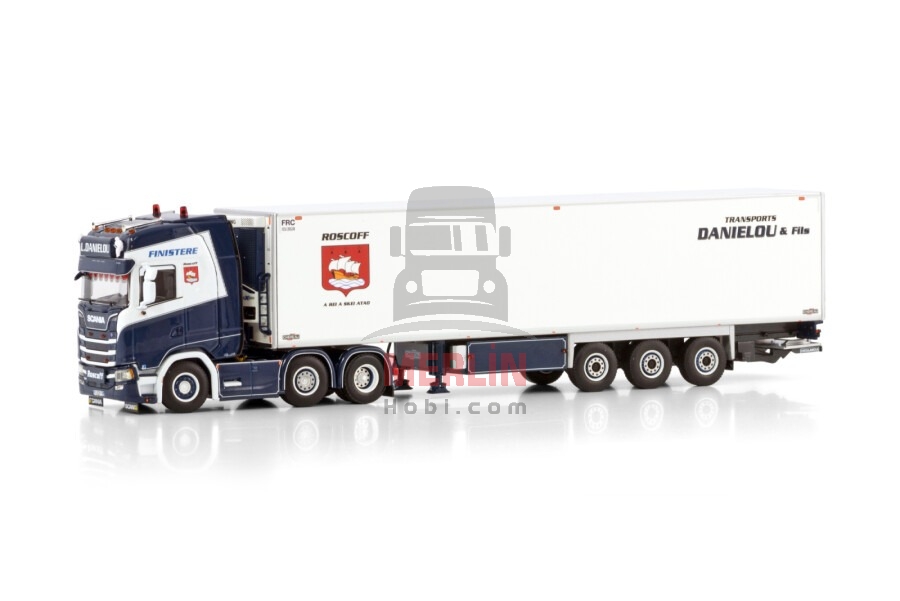 1/50L. Danielou; SCANIA S HIGHLINE CS20H 6X2 TWIN STEER REEFER TRAILER - 3 AXLE