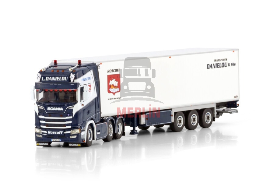 1/50L. Danielou; SCANIA S HIGHLINE CS20H 6X2 TWIN STEER REEFER TRAILER - 3 AXLE