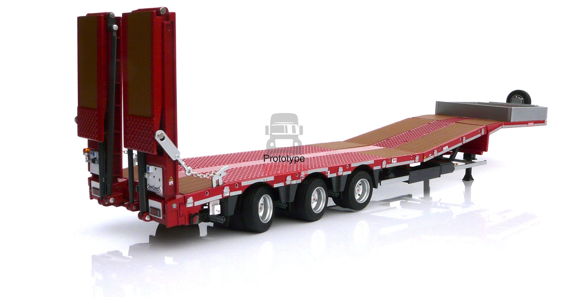 1/32 Marge Nooteboom Semi Lowloader Kırmızı Lowbed