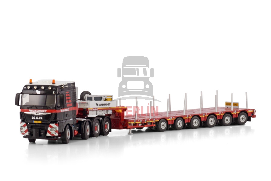 1/50 - Mammoet; MAN TGX XLX EURO 6C (FACELIFT) 8X4 MANOOVR 6 AXLE - Lowbed