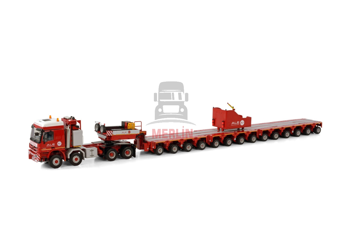 MAMMOET Mercedes-Benz ミニカー 1/50 1/50 - MAMMOET; MERCEDES BENZ MP3 LH 8X8 + BALLAST BOX | SCHEUERLE
