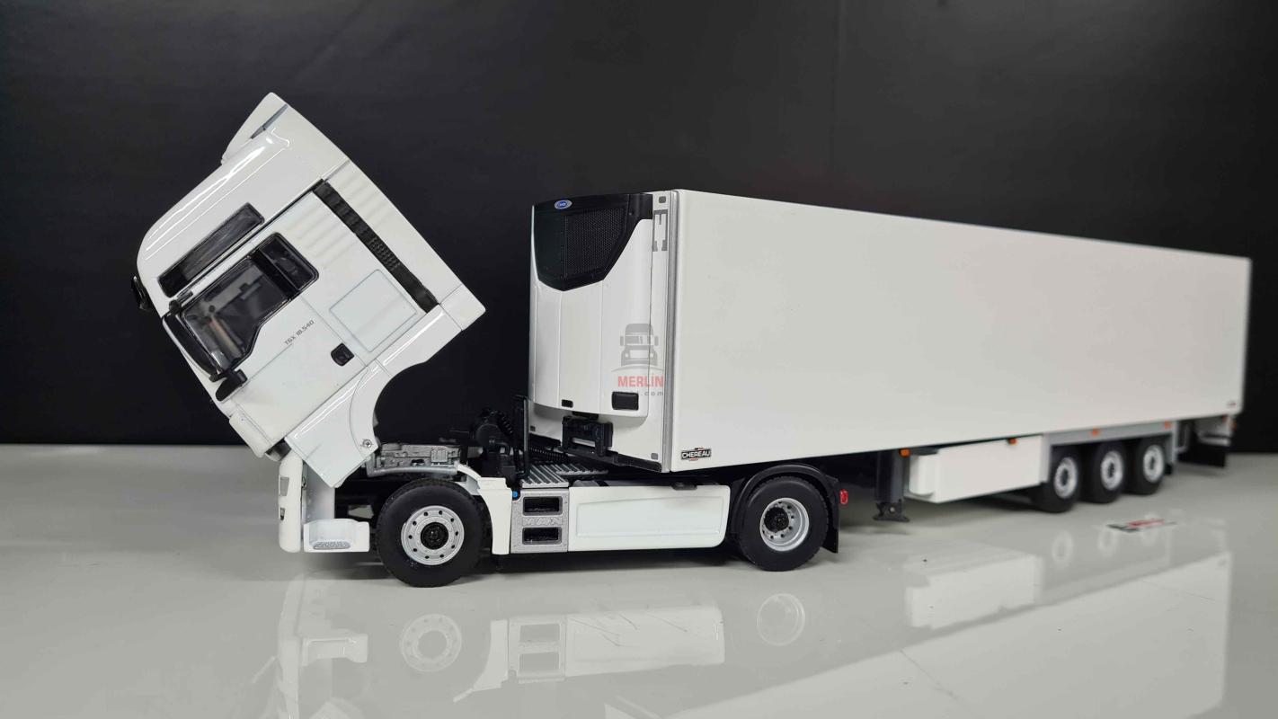1/50 MAN TGX XXL 4x2 Beyaz + Frigo Trailer - Merlin Hobi