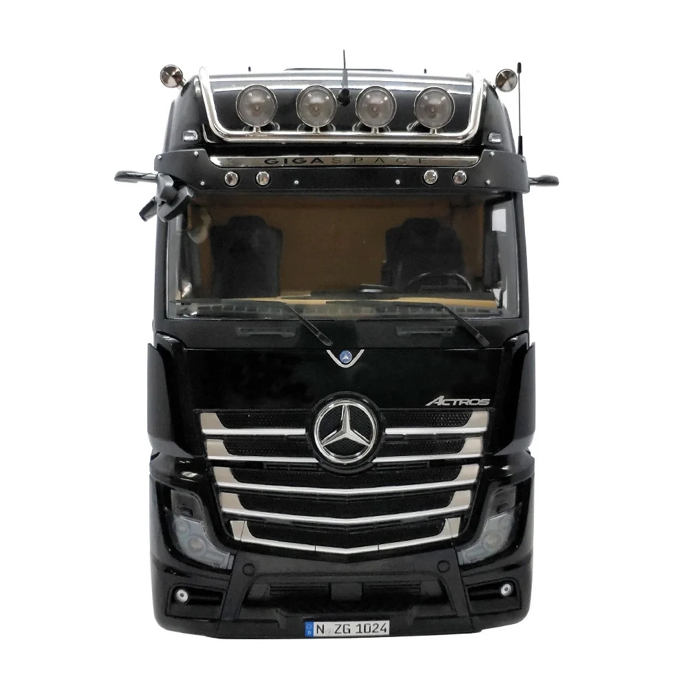 1/18 ölçek Mercedes Actros 4x2 Yıldızlı Siyah 1:18 - Merlin Hobi