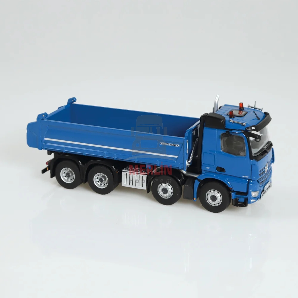1/50 Mercedes Arocs 8x4 Blue Meiller 