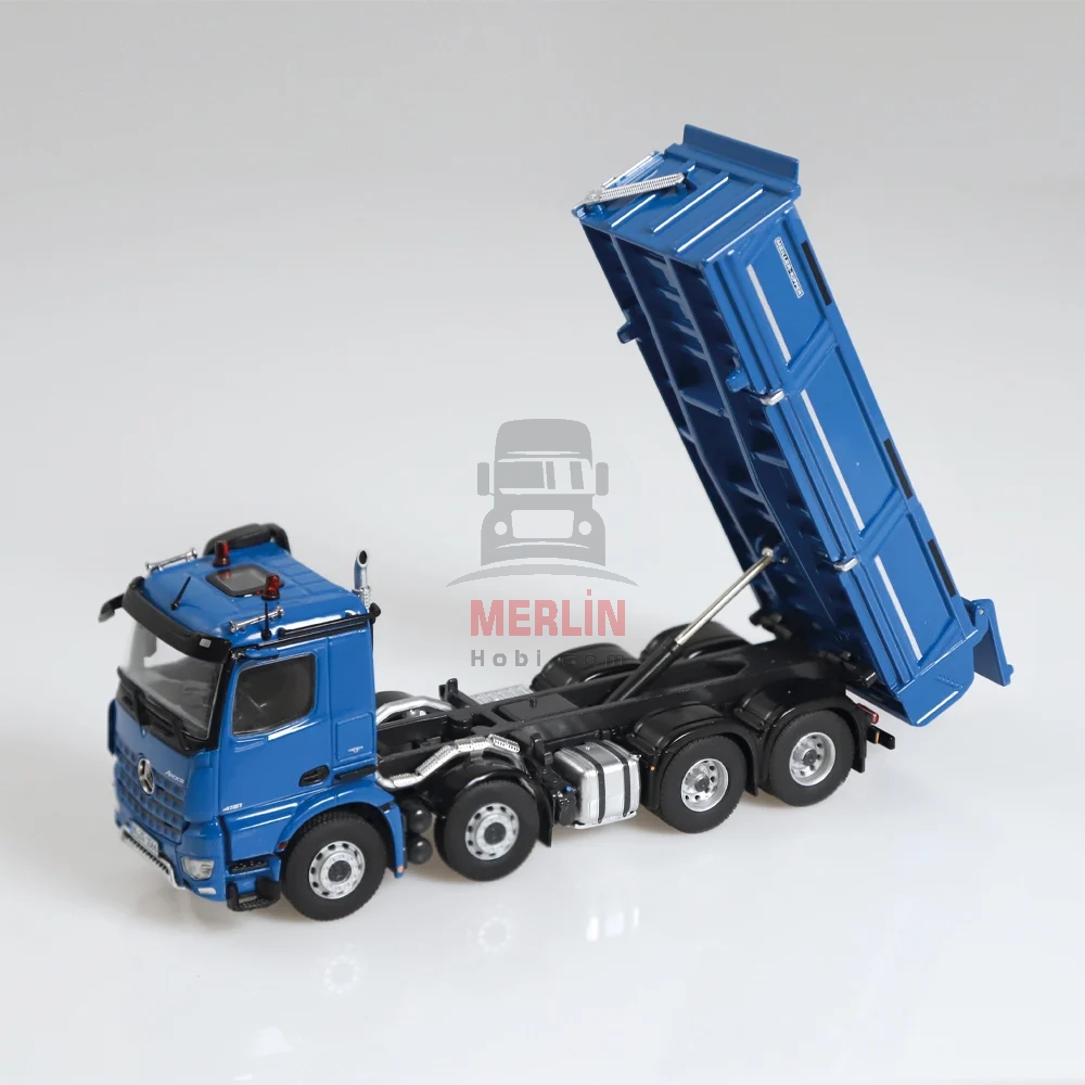1/50 Mercedes Arocs 8x4 Blue Meiller 
