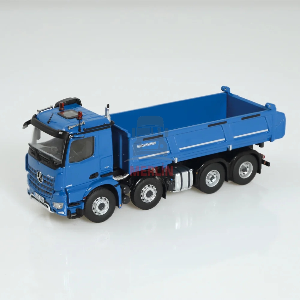 1/50 Mercedes Arocs 8x4 Blue Meiller 