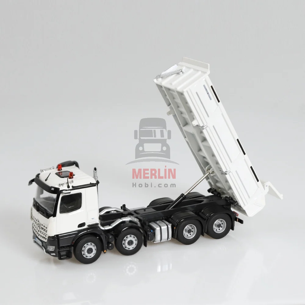 1/50 Mercedes Arocs 8x4 Beyaz Meiller Damper