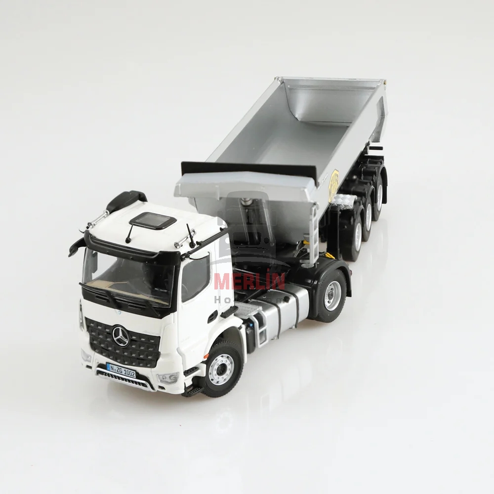 1/50 Mercedes Arocs 4x2 Beyaz  + Meiller Damper Dorseli